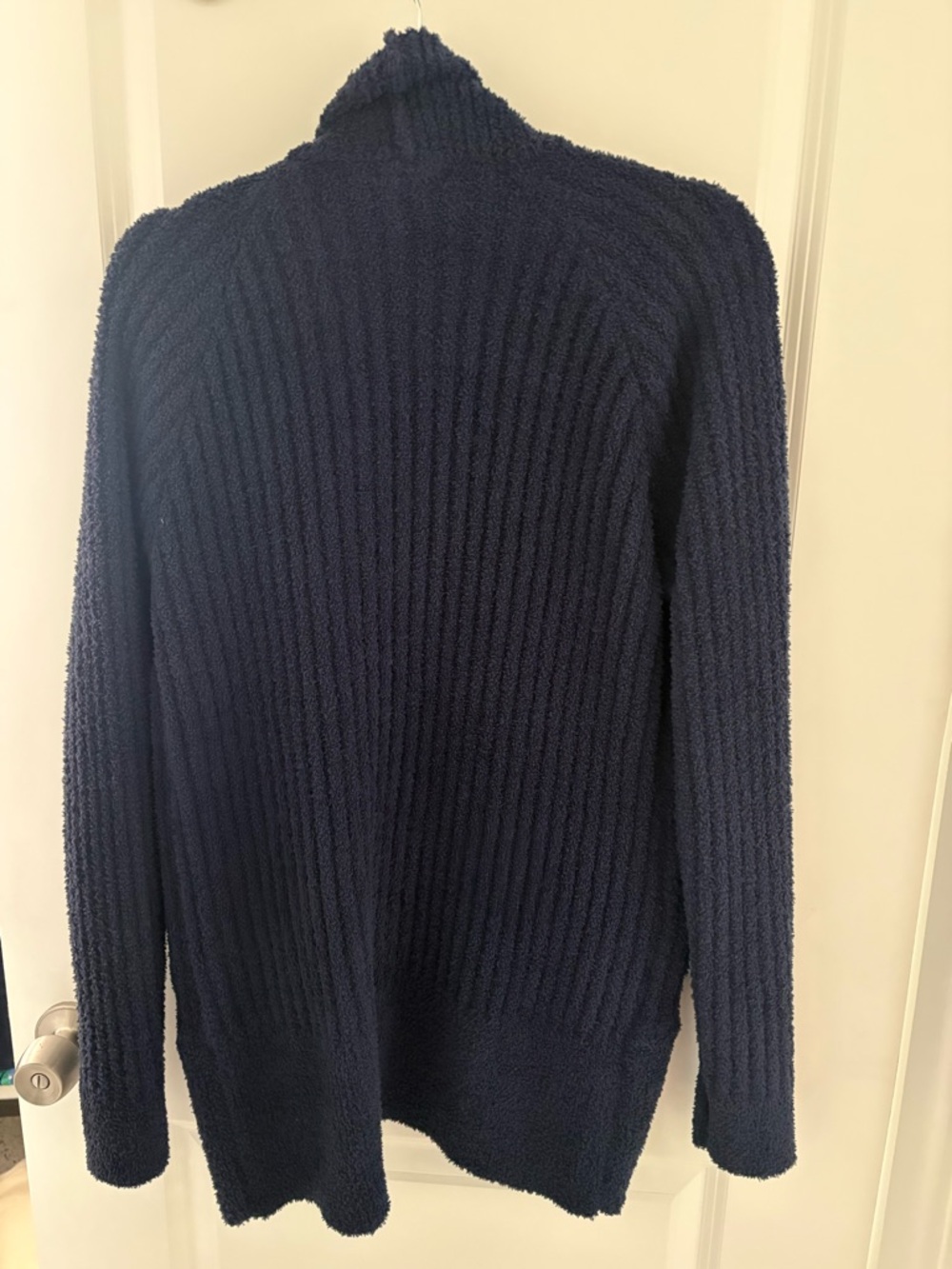 NWT Softies Marshmallow Cocoon Cardigan with Thumbholes Navy Size Medium - Picture 5 of 8